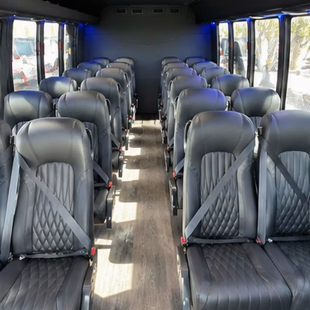 30 passenger minibus inside