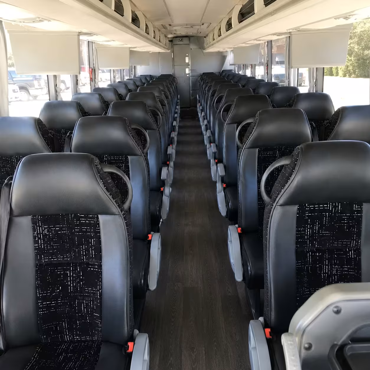 56 passenger charter bus interior