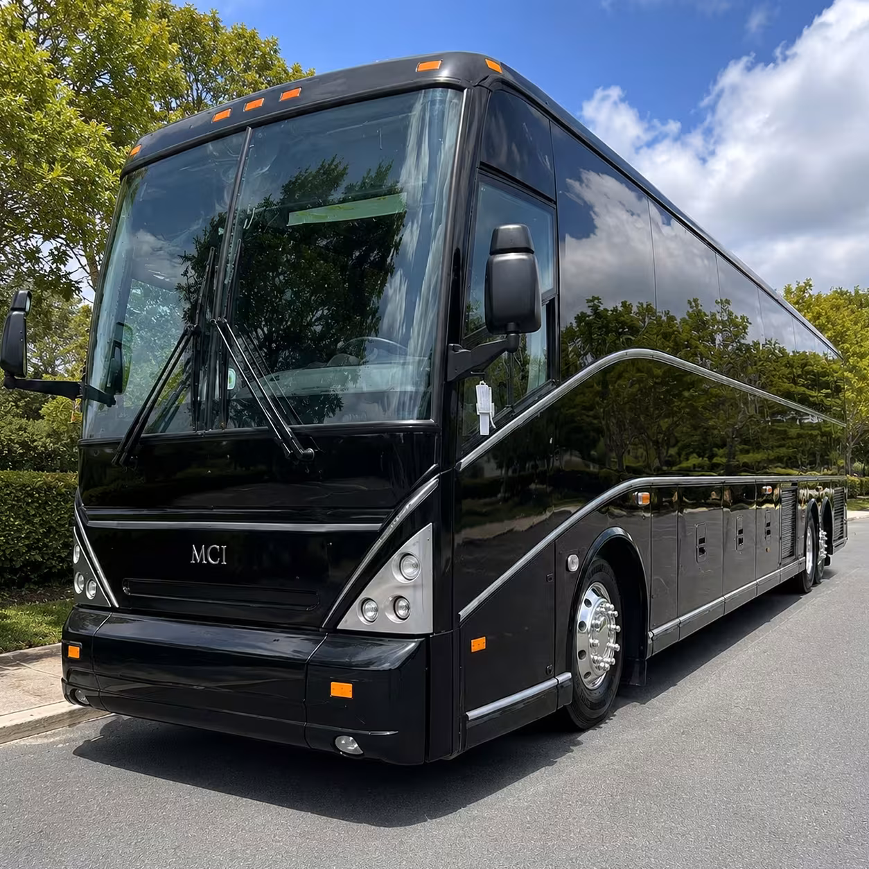 perris charter bus rental exterior